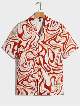 男性用の抽象的なターバン,「ゆったりとしたTシャツ,通気性のあるビーチウェア,屋外ストリートファッション,サマートップ