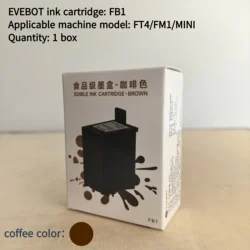 EVEBOT original factory coffee printer color ink cartridge for eb-fc