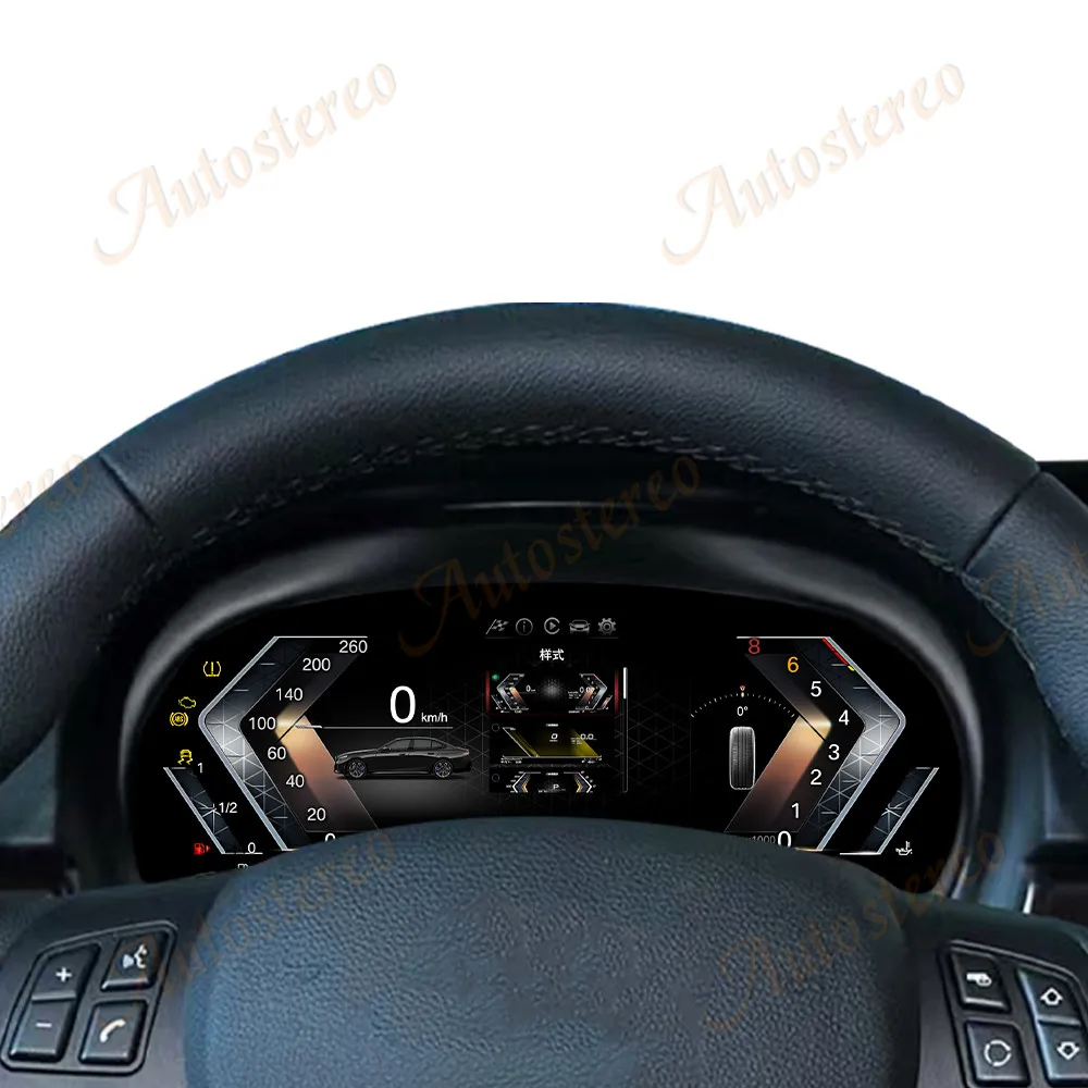 12.3 بوصة سيارة عداد المسافات الرقمي شاشة Carplay لسيارات BMW القديمة 3 سلسلة 2005-2012 LCD لوحة أداة سرعة متر العنقودية الرقمية