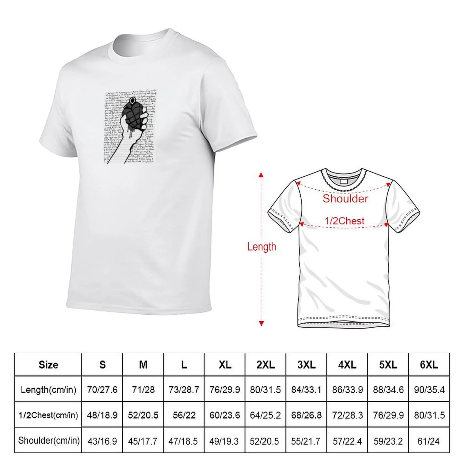 Green Day Schwarz-Weiß-Poster-T-Shirt, T-Shirts mit Aufdrucken, Anime-T-Shirts für Herren