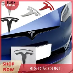 Car Front Grille Rear Trunk Badge Sticker Auto Accessories For Tesla Model 3 Model S Model X Model Y Roadster Bonina SpaceX WYE