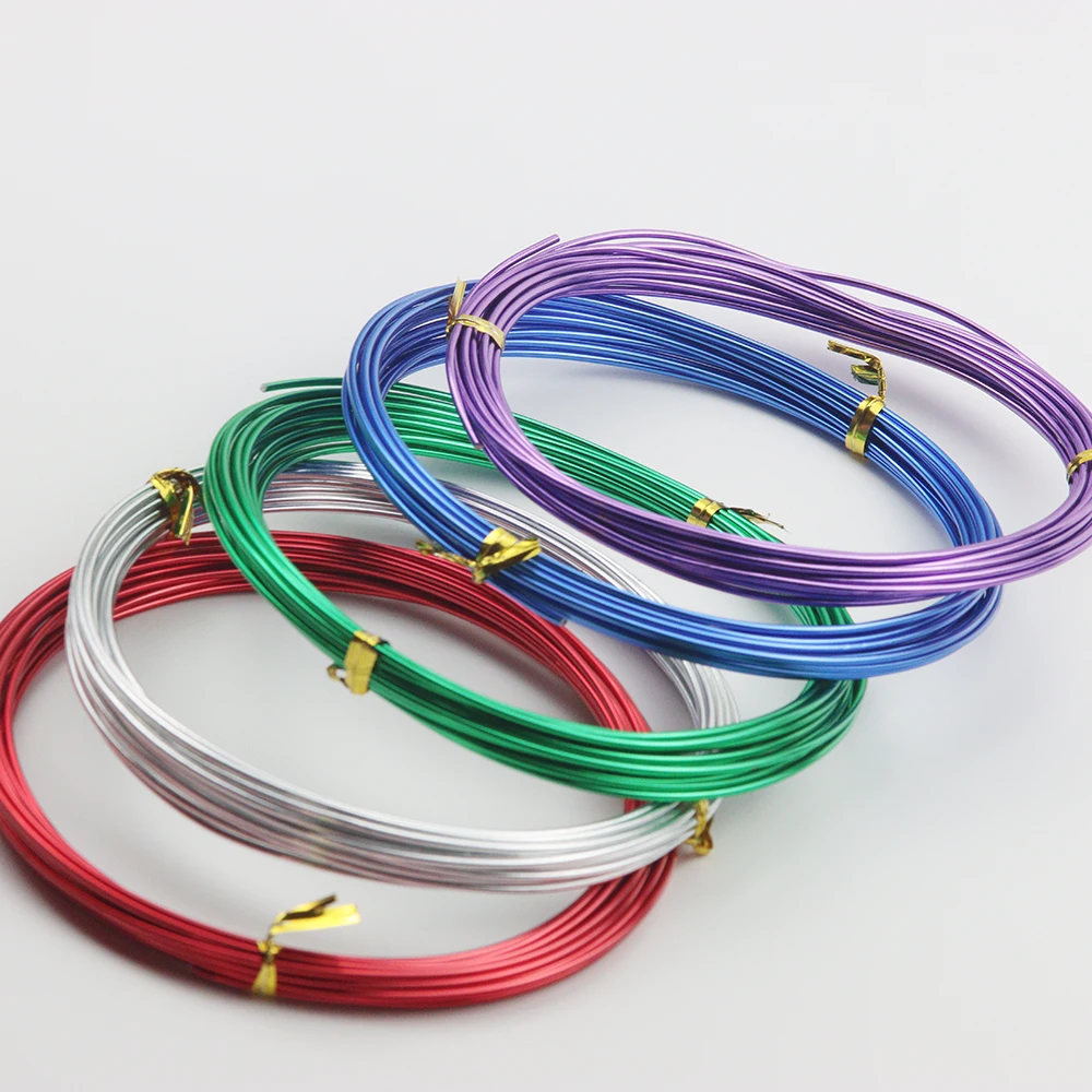 

5M 1.5MM Electroplated Color Aluminum Wire Metal Wire DIY Handmade Jewelry Necklace Bracelet Process