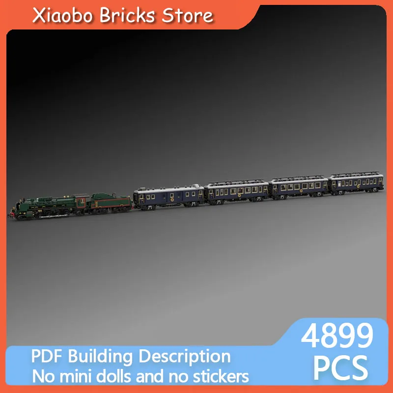 مدينة سيارة نموذج MOC قوالب بناء الشرقية اكسبرس قطار السكك الحديدية وحدات التكنولوجيا الهدايا عطلة تجميع ألعاب أطفال البدلة