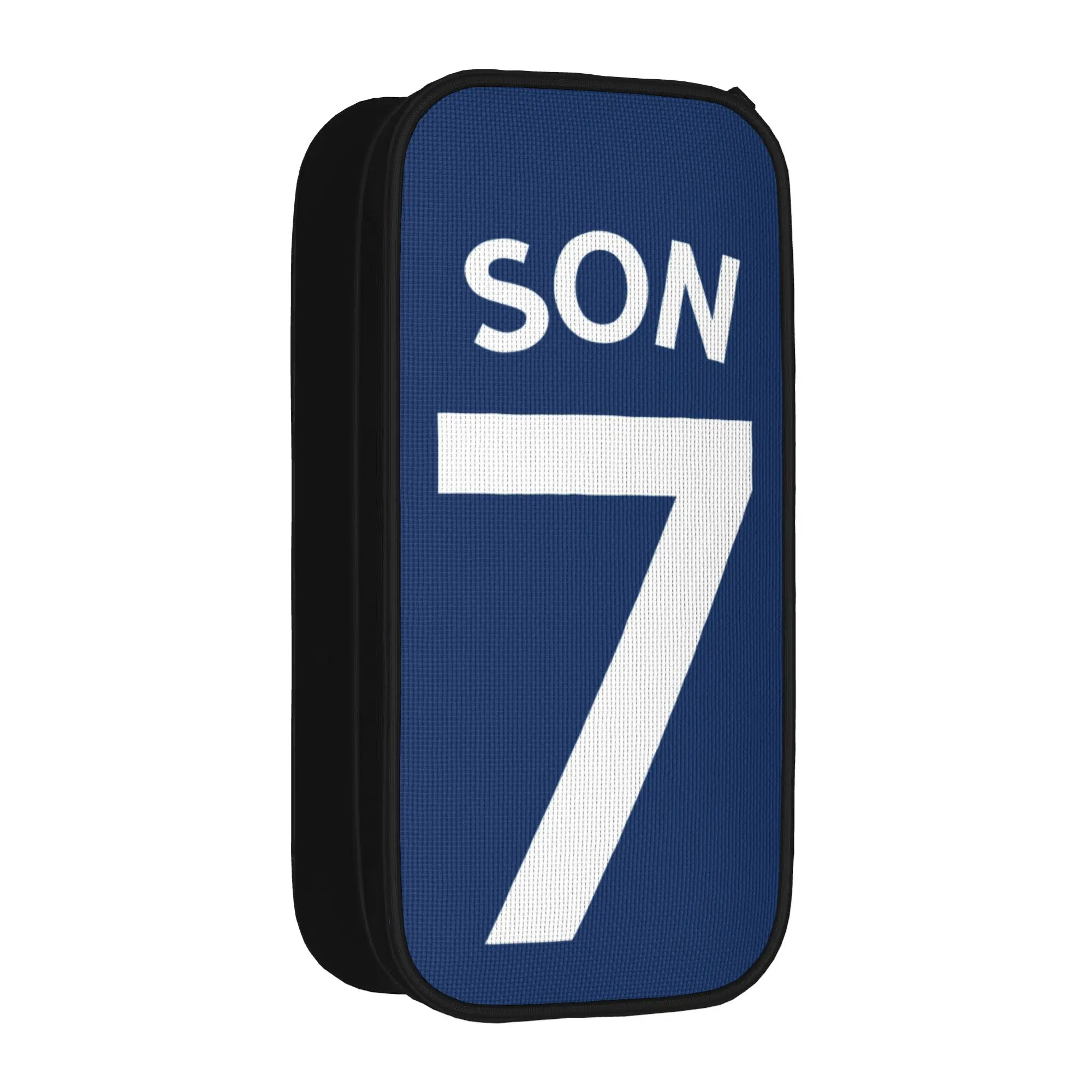 Lovely Son Heung-Min Soccer Football Pencil Case Number 7 Pencilcases Pen for Student Large Bag Student School Zipper Stationery