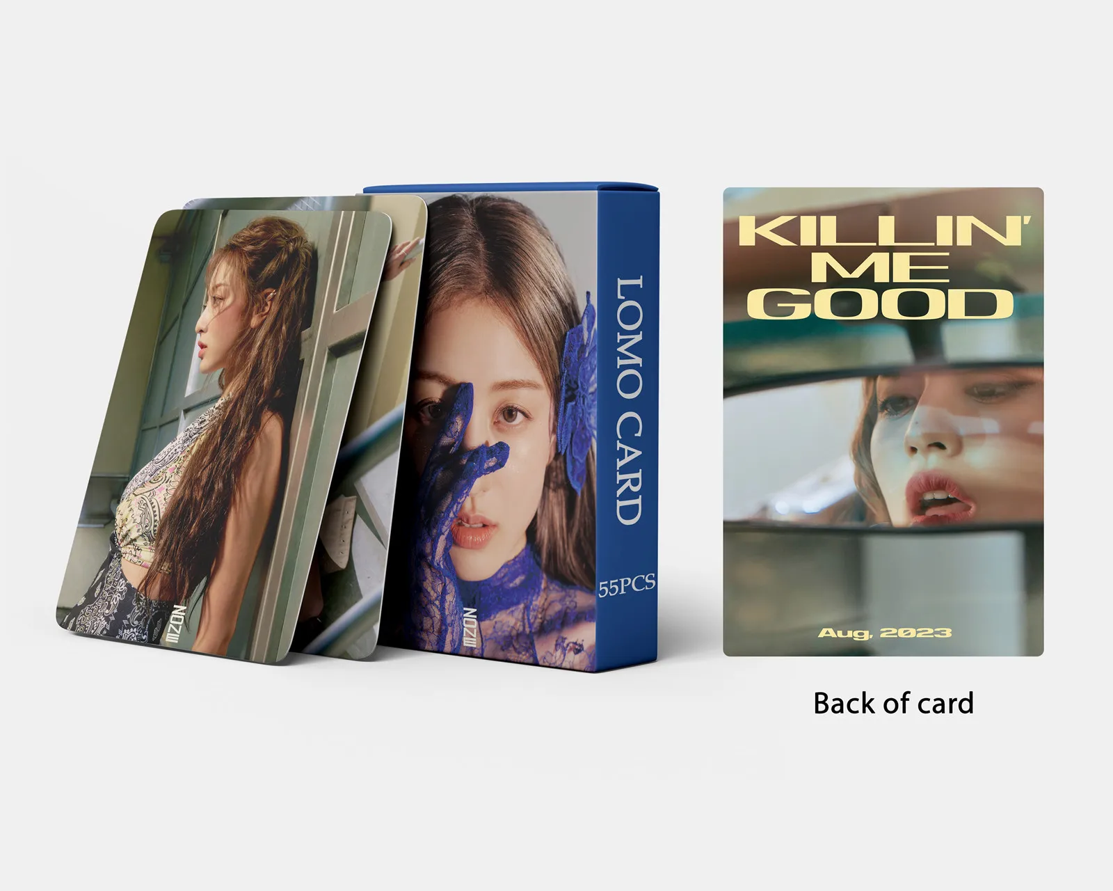 KPOP JIHYO SOLO-Album Killin' Me Good Concept Teaser, cartes photo, non répétitives, cartes LOMO double face, une fois, cadeaux GérGifts, 55 pièces