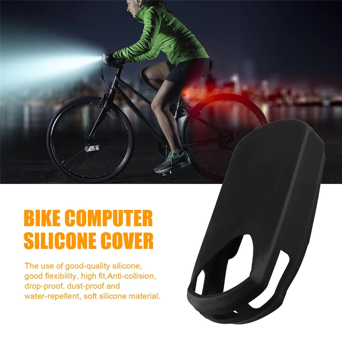 For IGSSPORT SR30 Radar Tail Lights Protection Cover Bike Brake Sensing Taillight Anti-Drop Protective Silicone Cover Rich