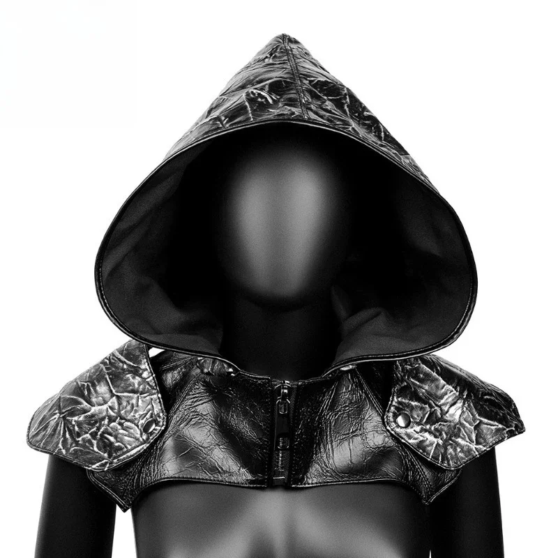 

Halloween pleated cape, medieval, hood plague beak mask accessory hat