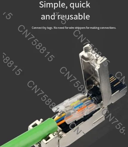 5 pièces, prise 4/8 cœurs à 180 degrés, tête Ethernet industrielle sans pression 6gk1901-1bb10-2aa0