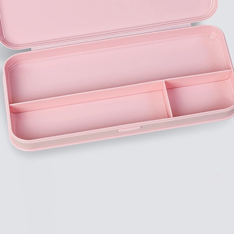 Macaron Pencil for Case Stationery Frosted PP Plastic Pen Storage Box