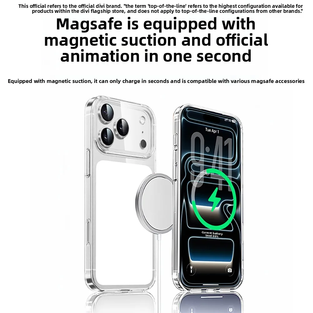 DIVI Magnetic Case for iPhone 17 Pro Max Case Shockproof Cover for iPhone 17 Pro Max Plus 17pro Macsafe PC Cases 1PC - náhled 5