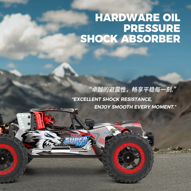 Samochód zdalnie sterowany 124028, skala 1:12, symulowany, bezszczotkowy, elektryczny, z napędem na cztery koła, wyścigowy, szybki model RC do driftu, zabawki, prezenty dla chłopców.