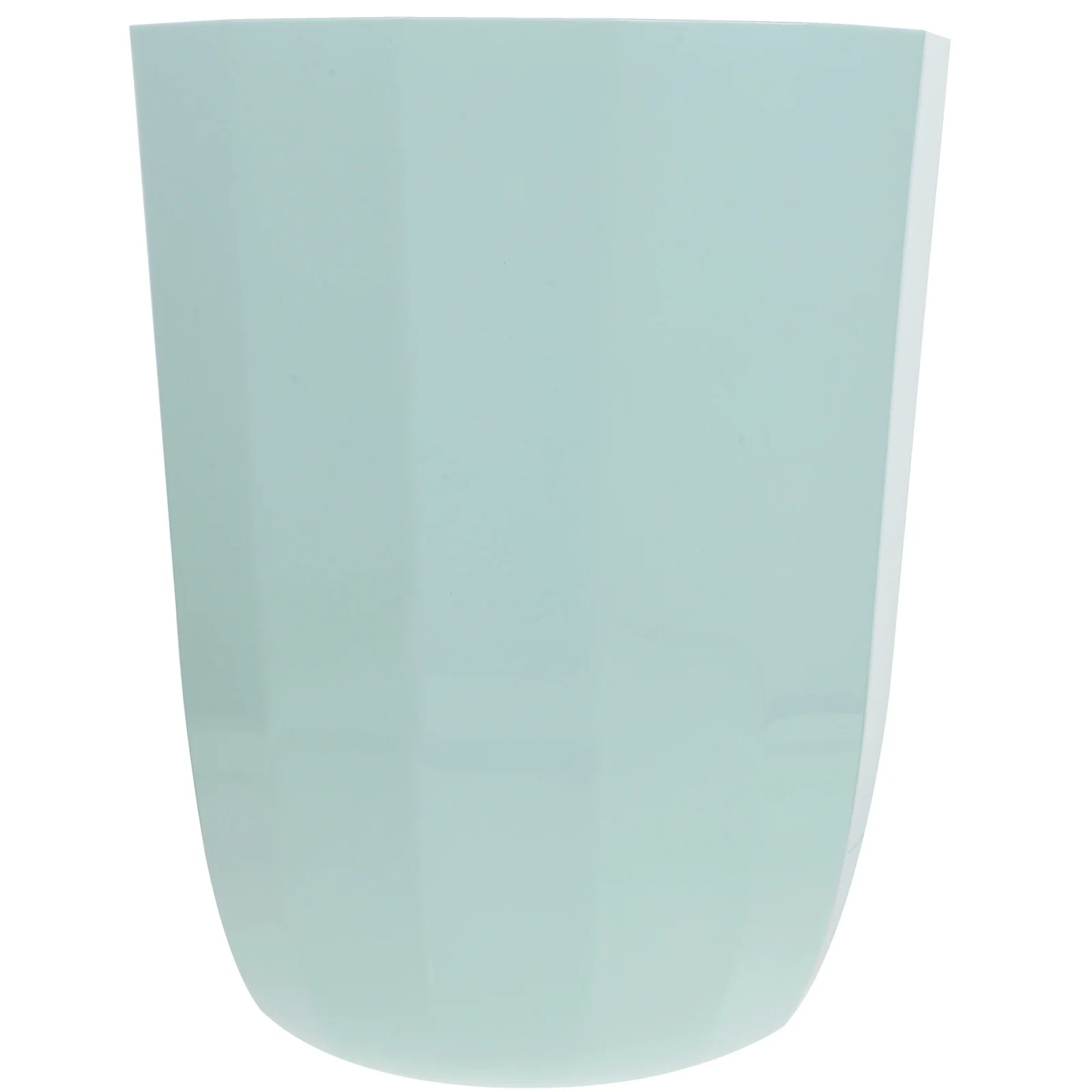 

1pc Household Trash Can Creative Plastic Trash Basket Open Top Kitchen Bedroom Bathroom Washable Reusable Light Green