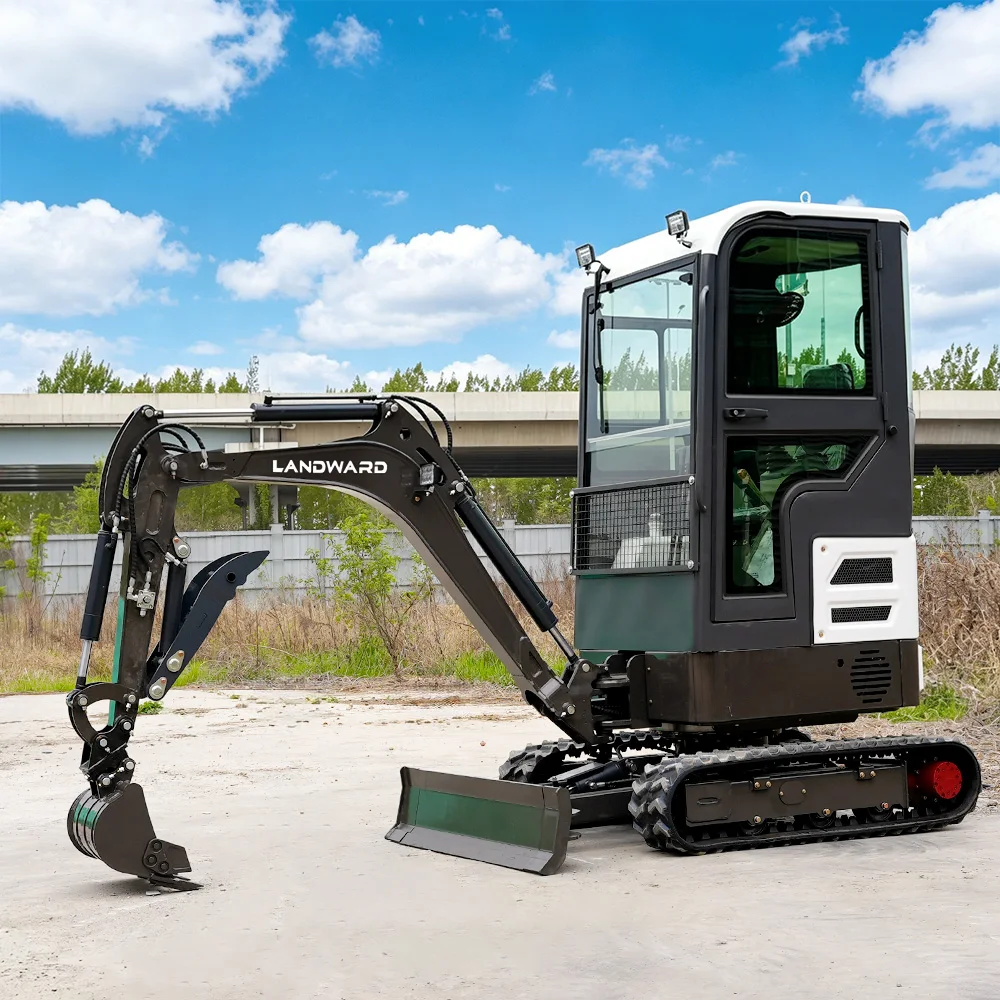 

Kubota Engine 2Ton Mini Crawler Excavator 1.8Ton Hydraulic Multifunction Bagger Digger For Sale Farm Used New Digger Customized