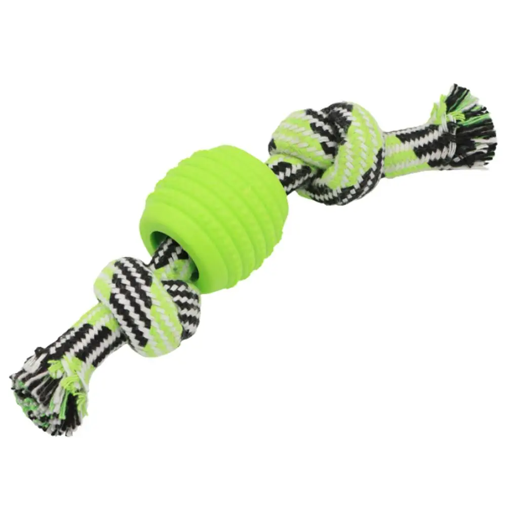 Juguete masticable para perro, cuerda de algodón, fácil de limpiar, descompresión, D9a7
