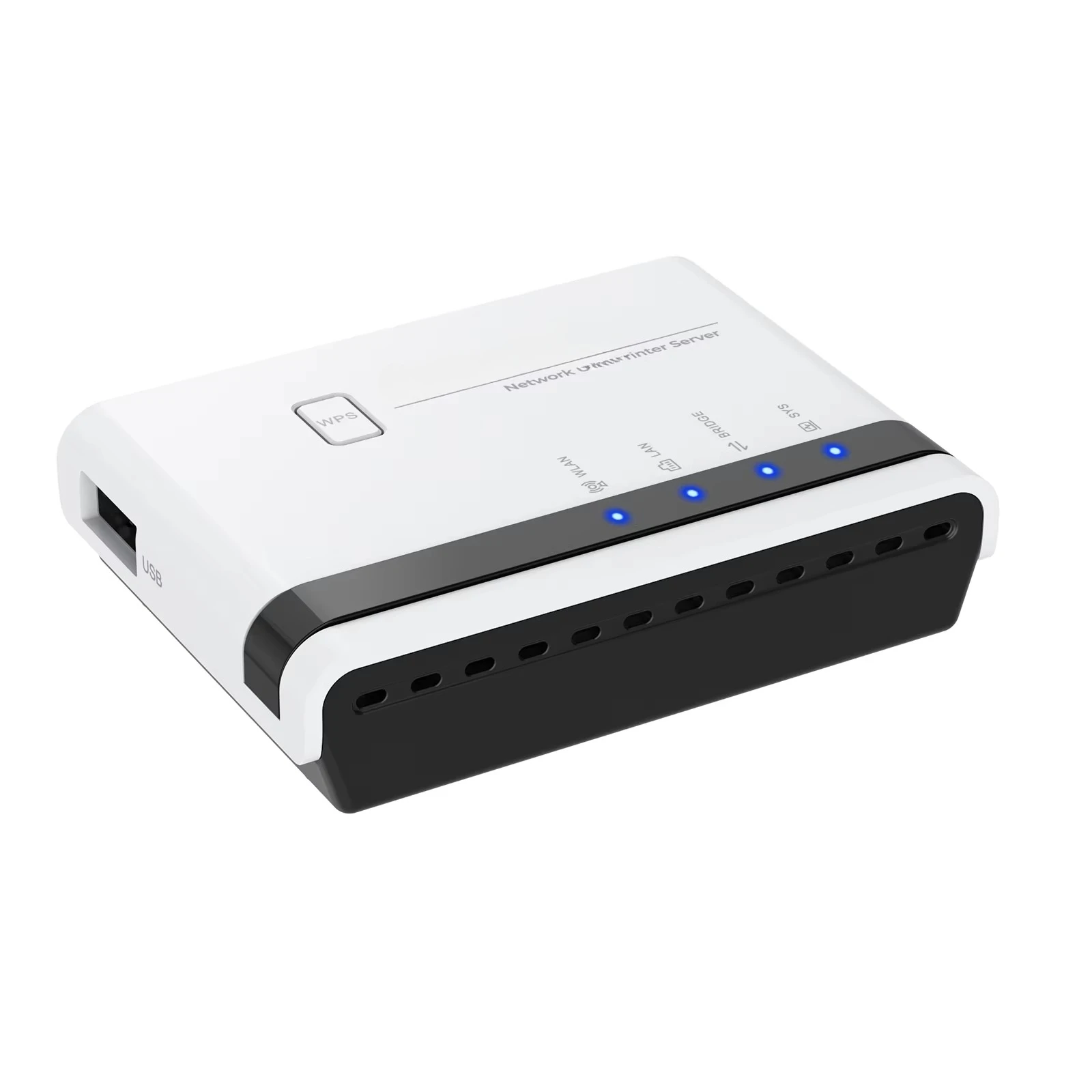 WAVLINK NU516U USB2.0 Wireless Printer Server with 10/100Mbps LAN/Bridge for Laptop and Desktop in Stock and New