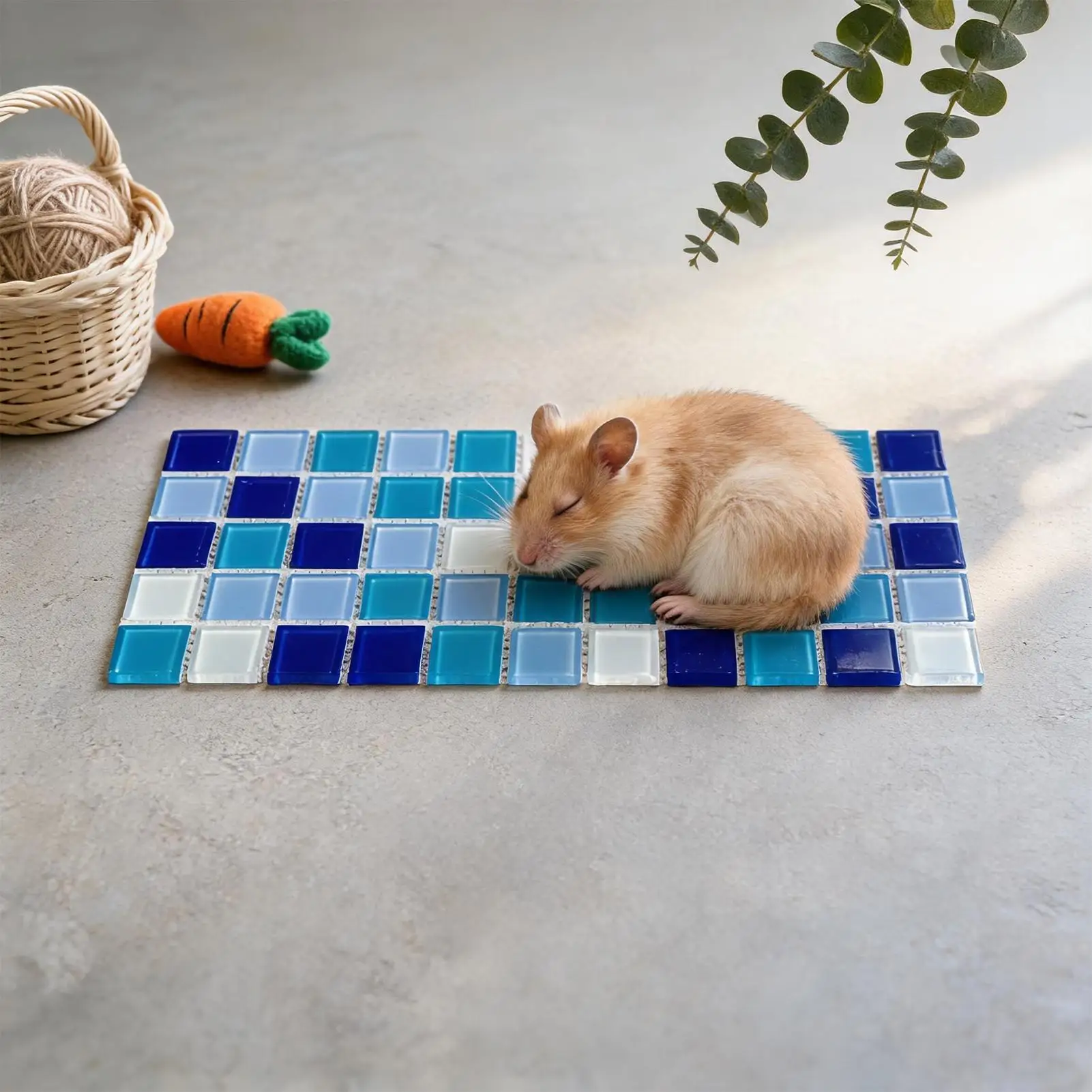 30cm Small Pet Summer Cooling Pad Cool Mat Resin Cooler Beds for Chinchilla Guinea Pig Hamster Accessories view 3