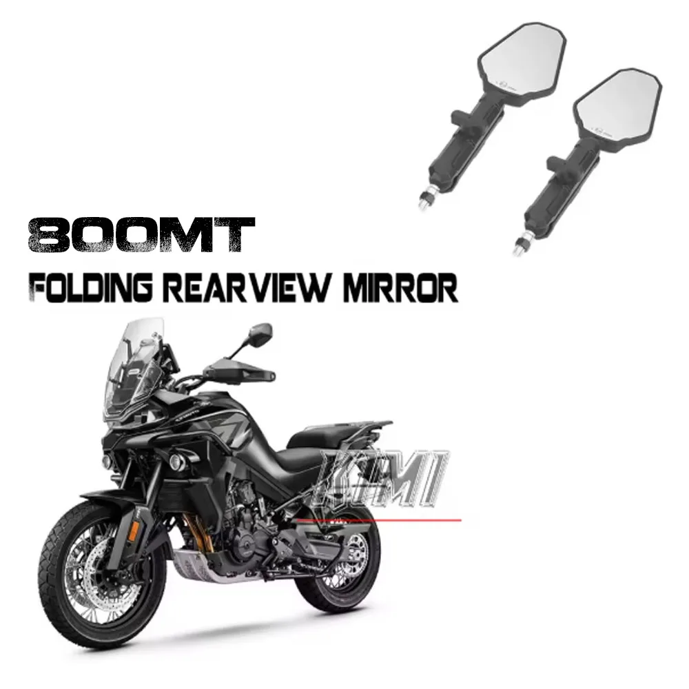 

For CFMOTO 800MT MT 800 Motorcycle Tension Folding Reflector West Wind Rearview Mirror Reflector Modified Accessories