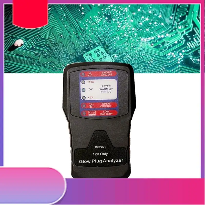 

12V Automotive Glow Plug Analyzer Diesel Glow Plug Tester LED Diagnostic Tool Tester-Y79A