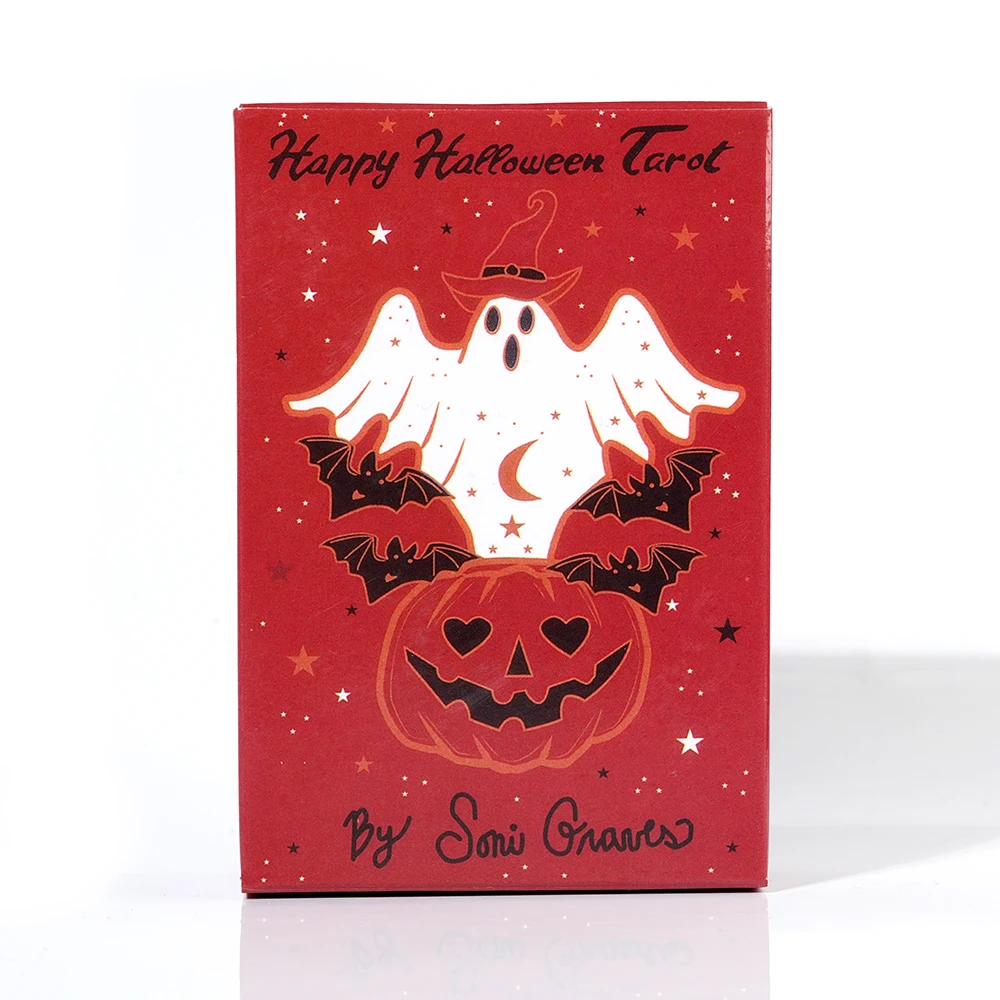 Cartes de Tarot d'halloween 78 complètes, faveur de fête d'halloween, pour débutants, jeu de Divination, pour raconter la Fortune