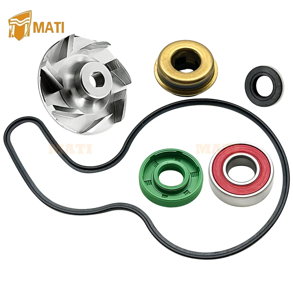 Water Pump Rebuild Kit Aluminum Impeller for Polaris Sportsman 600 700 800 Ranger 700 800 RZR 800 Frontier 5433684 3610075