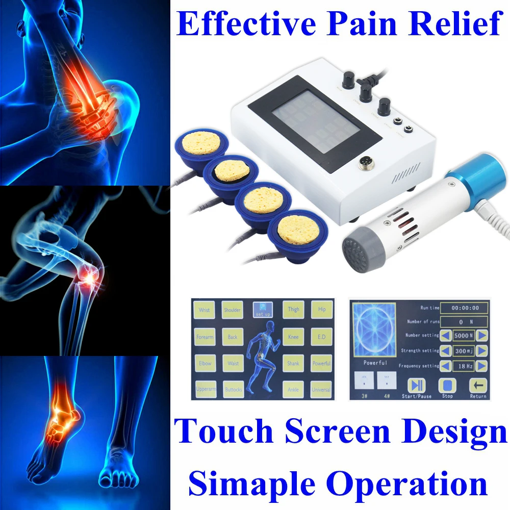 300mj Portable Shockwave Therapy Machine 2in1 Effectively Relieve Lower Back Pain Fatigue Relax Physiotherapy Body Home Use