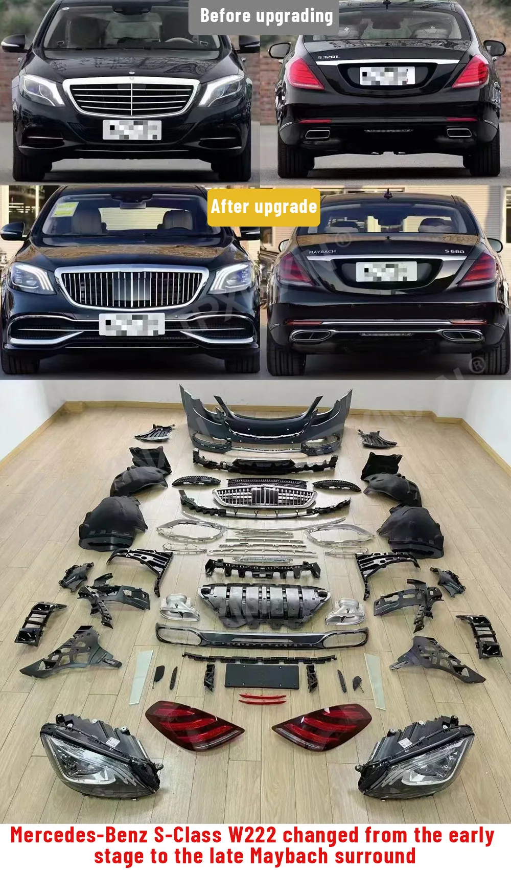 Автозапчасти премиум-дизайна для серии Mercedes Benz модифицированный Maybach новый комплект обновления высококачественный блок автомобильные Фото №3