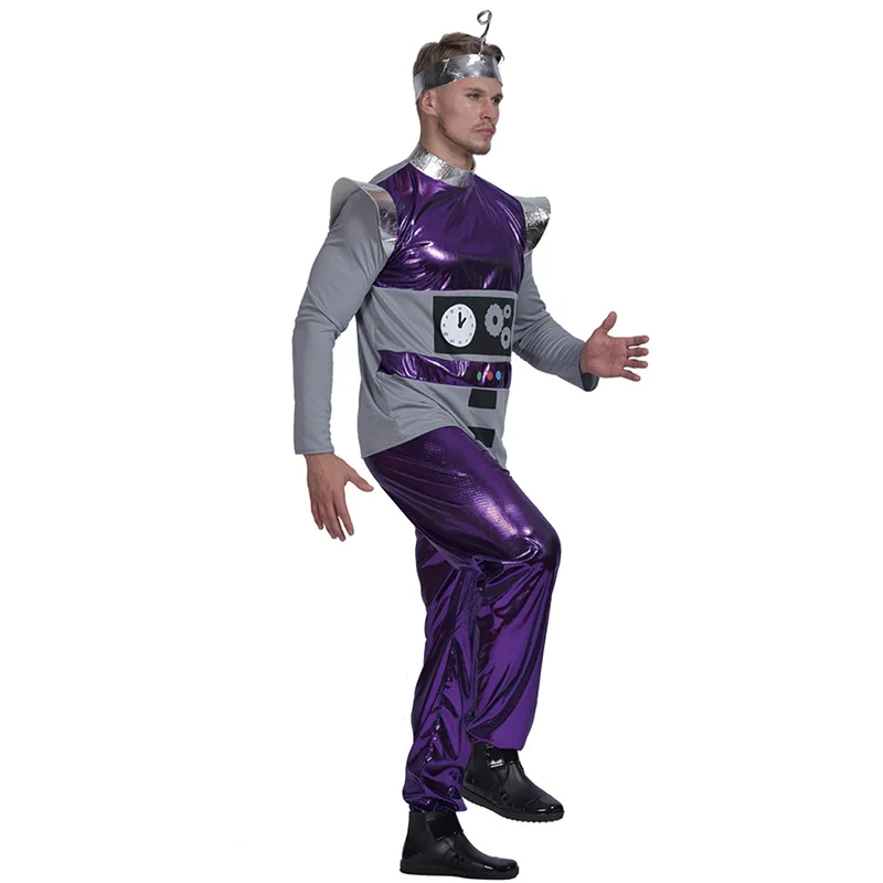 

Unisex Adults Robot Stage Costumes Women Men Halloween Christmas Role-playing Party Alien Shirt Pants Outfit for Stage Show