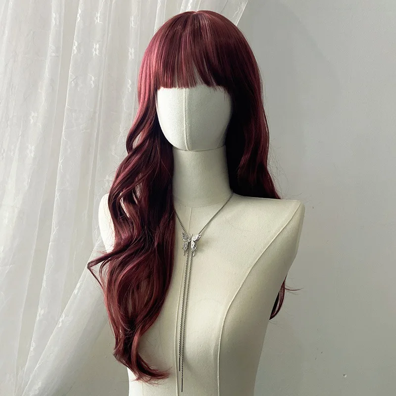 Women's Long Full Wig Cover, Gray Tone With Large Waves And Long Curly Hair, New Model Is Hot Selling