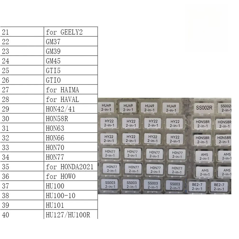 Hot Selling!!Lishi 2 in 1 AM5 BE2-6 BE2-7 B111 BW9MH CY24 CY24-Trunk DAT12R DAT17 DWO4R DWO5 for BAOJUN Changan BYD Ford Geely