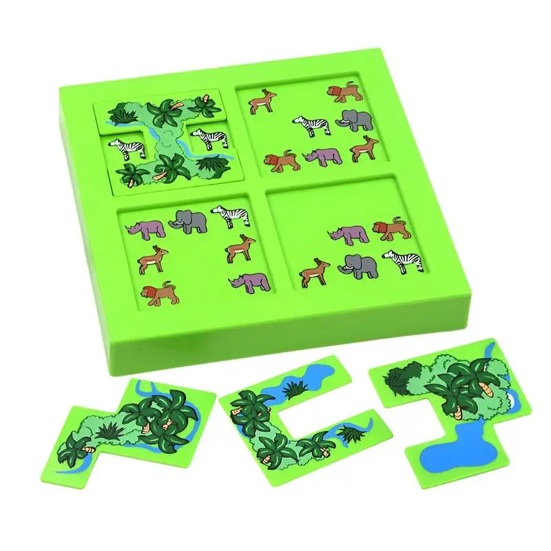 

Animal Puzzle 132 Levels Intellectual Animal Puzzle Game Board Toddler STEM Puzzle Maze for Early Learning Educational