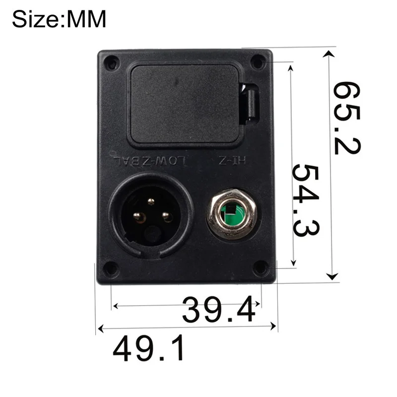 5/10Pcs Acoustic Guitar Pickup Equalizer EQ 9V Battery Boxs/Holder/Case with XLR Connector Plug for Most of Guitar Accessories
