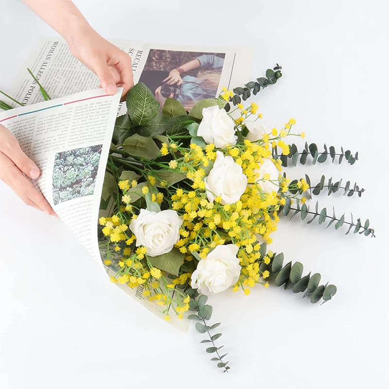 1pc Artificial Baby Breath Flowers Plastic Fake Flower for Indoor and Outdoor Wedding Bride Flower Bouquet Family Garden Party