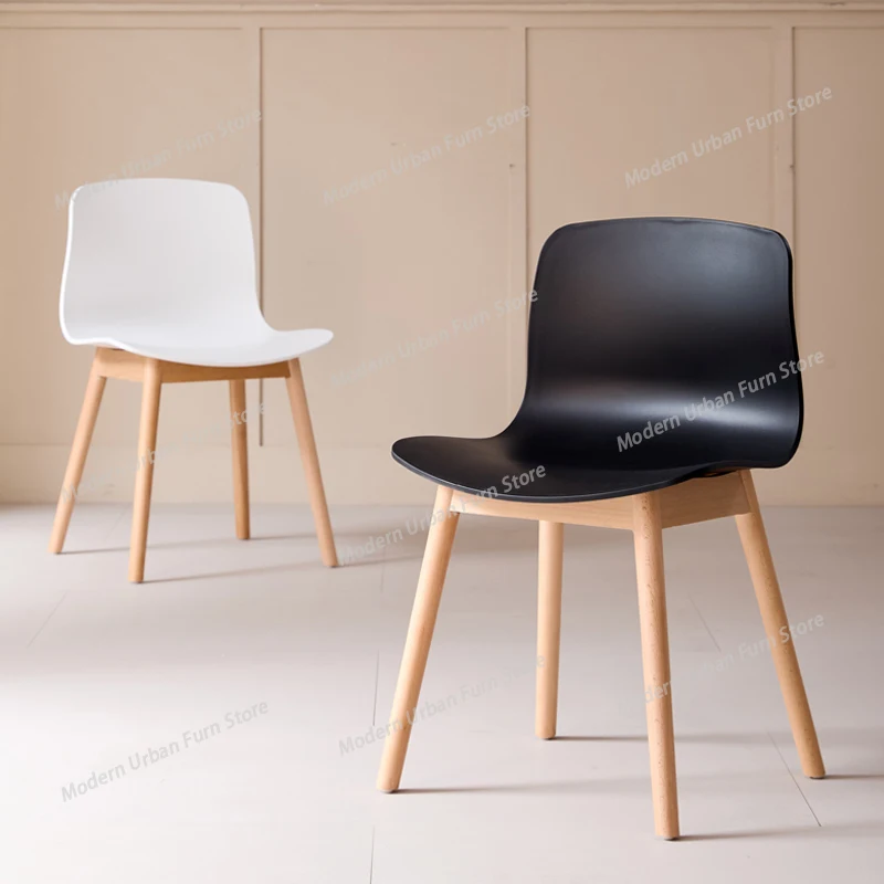 

Минималистичный легкий обеденный стул для дома и офиса, современный стул из полипропилена для кафе и кухни, комфортный стул в скандинавском стиле для столовой