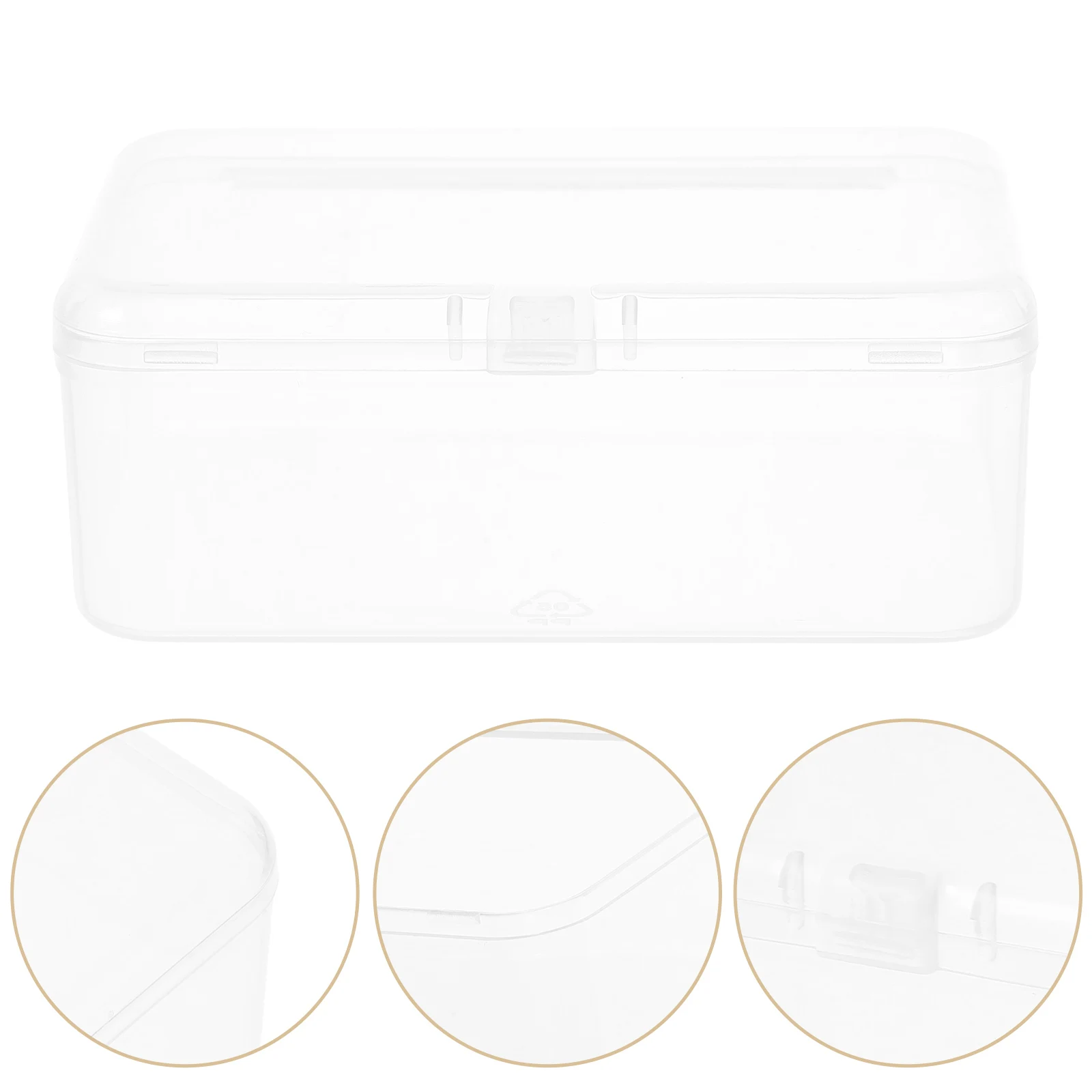

Clear Plastic Storage Boxes Stackable Transparent Container For Small Items Accessories Beads Crafts Rectangular Mini Cube