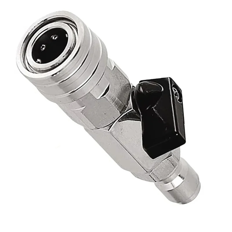 AT05-High Pressure Washer Ball Valve Kit With 1/4 Inch Quick Connect Plug For Power Car Wash Pump Hose Quick Fitting