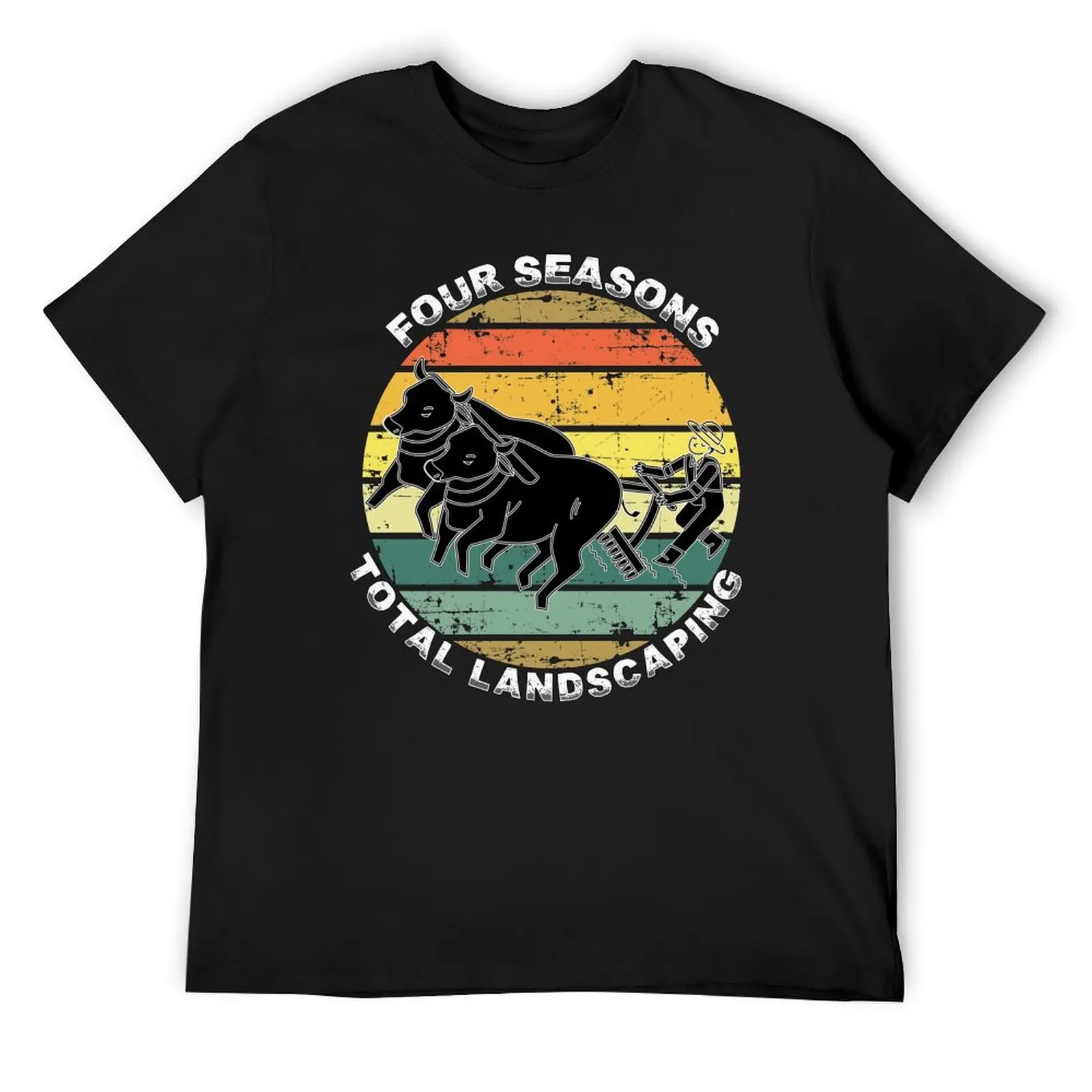 

Four Seasons Total Landscaping - farming - Full Range of Services Essential farmer vintage retro T-Shirt