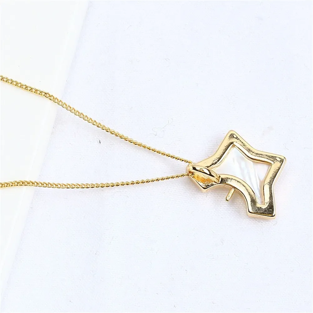DIY Gold-Plated Pearl Pendant Setting, Handmade Jewelry Crafting Accessories Jewelry Findings No Pearl No Chain