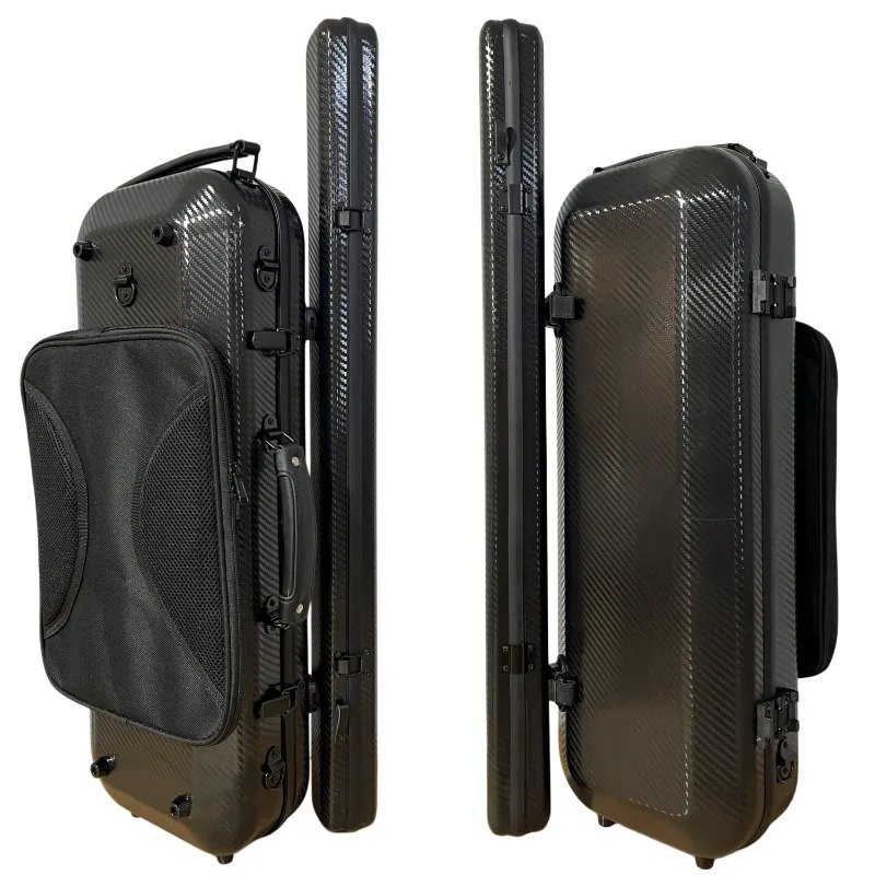 1/4-4/4 Violin Case Adjustable Violin Bag Lightweight Detachable Violins Storage Box Portable Waterproof Violins Aviation Case