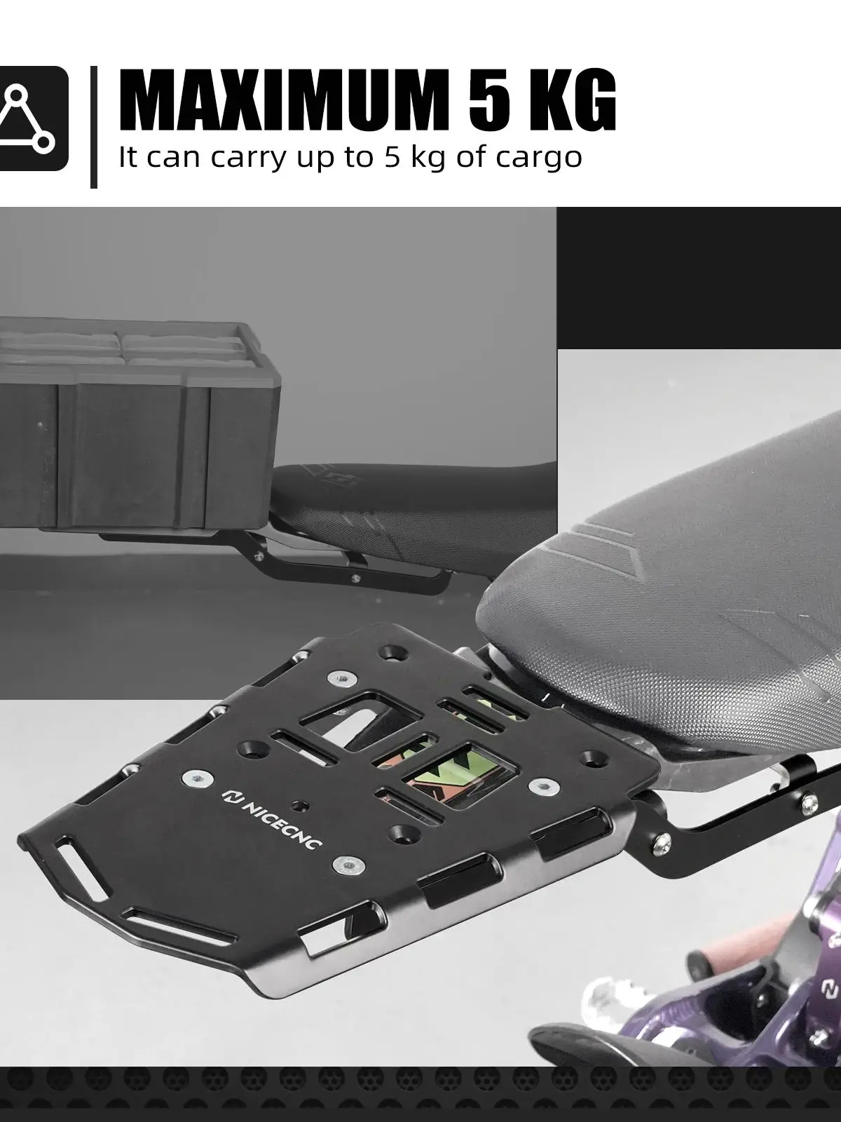 AliExpress For Surron light bee X light bee S light bee L1E Segway X160 Segway X260 Sur ron Sur-ron Dirt Bike Rear Luggage Rack NICECNC