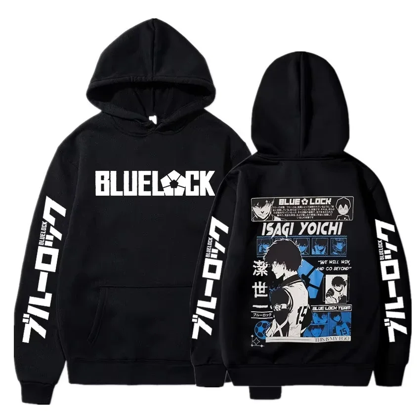 2025 Anime Blue Lock Isagi Yoichi Printed Hooded Men Women Hot Manga Printed Hoodies Streetwear Harajuku