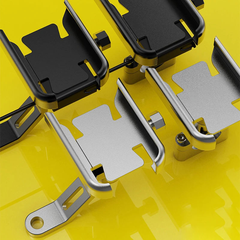 

360° Rotatable Motorcycle Phone Holder Bracket Mobile Cellphone Support Stand Mount Gps Racing Riding Alloy Accessories