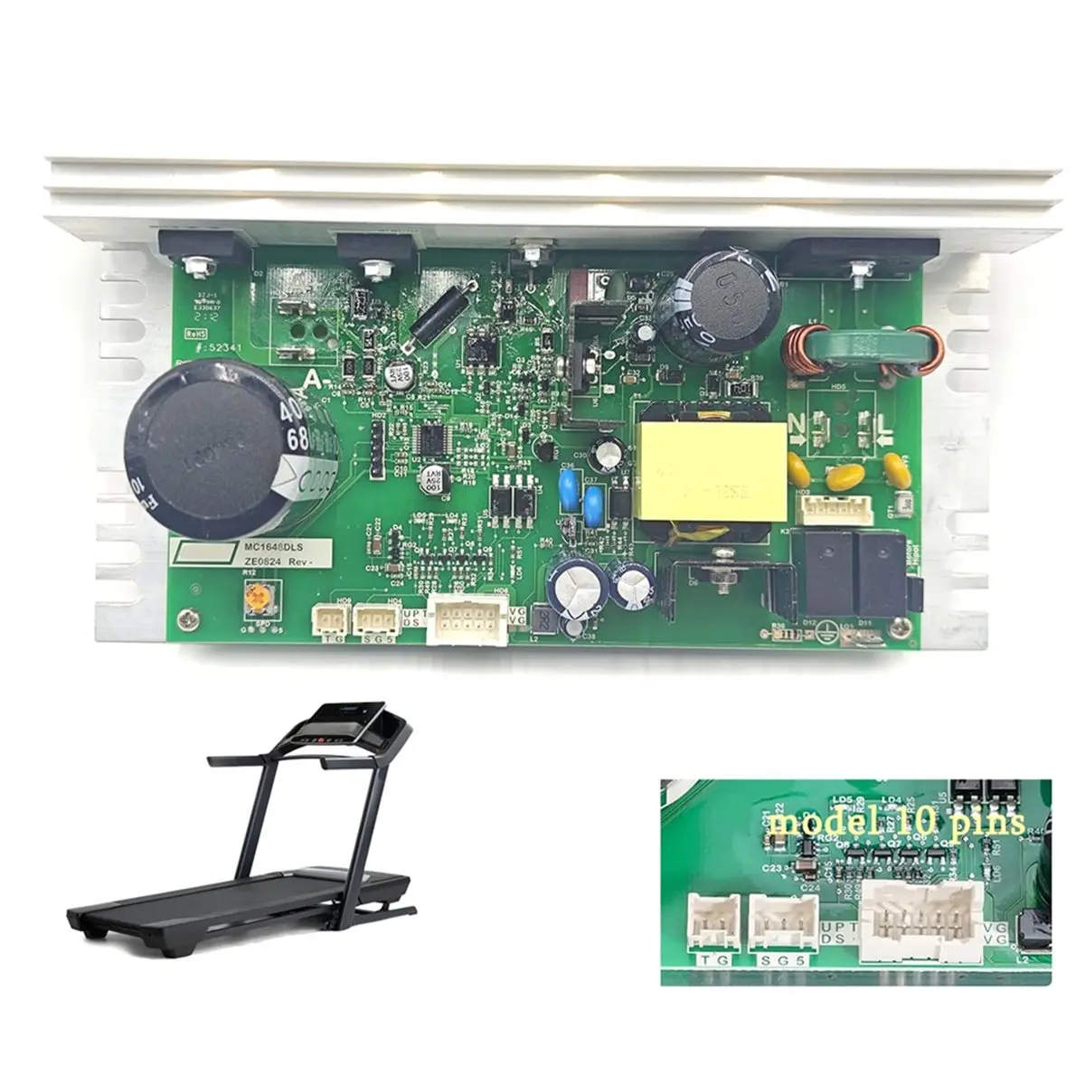 RECOMMENDATION  MC1648DLS 406077 Treadmill Control Board 110V ZE0824 10 Pins Motherboard Controller for Nordic Track FreeMotion