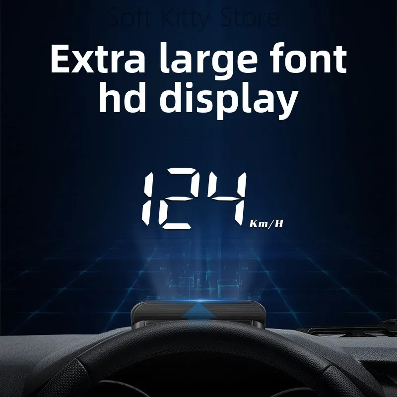 Head-up Display Car General Purpose Car Invisible 360 Holographic Image GPS Car Speed Multifunction Meter