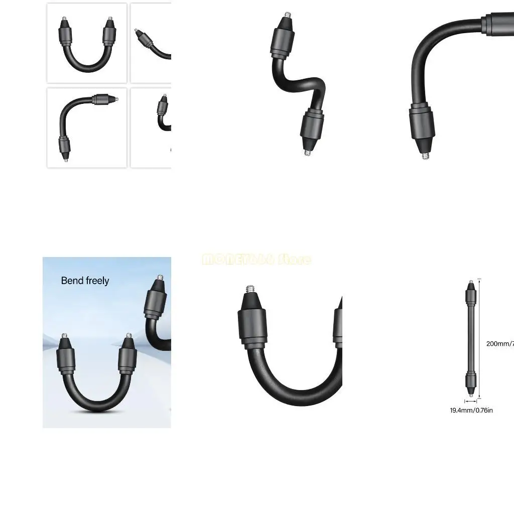 F62C Гибкая 200 -мм алюминиевая камера 1/4 дюйма Удлиняющий стержень винта для DSLR штативы мониторы безопасности