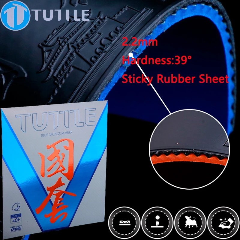 

TUTTLE Table Tennis Rubber Sheet Pips-in Fast Attack Ping Pong Racket Rubber Sponge ITTF Standards for Training Competition