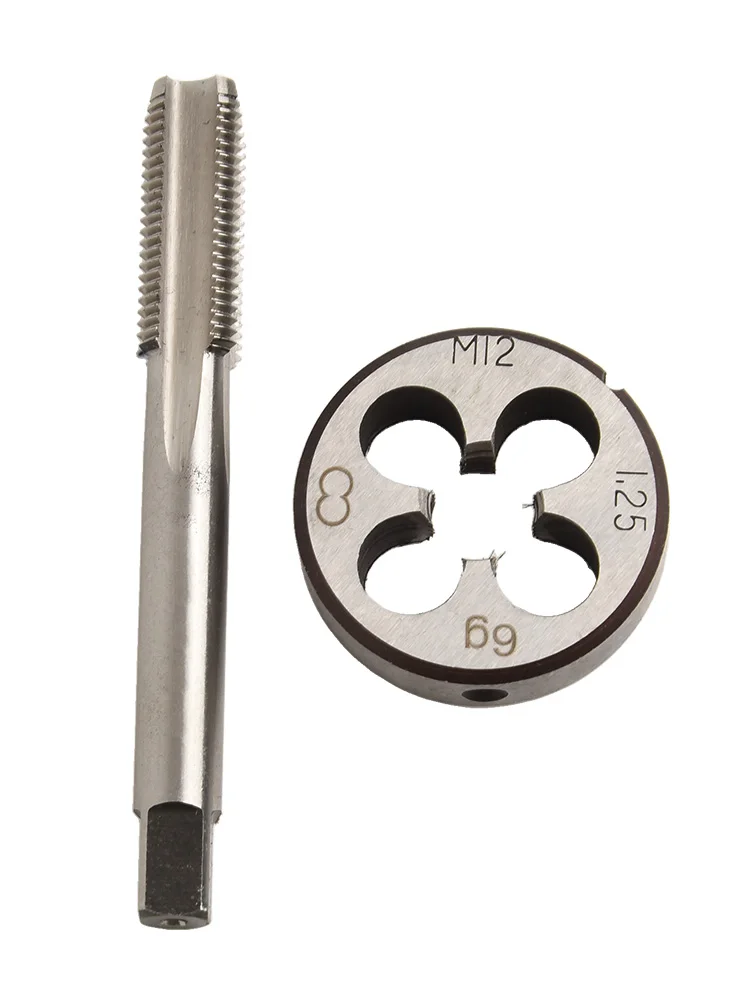 

12mmx1.25 HSS Metric Right Hand Thread Tap Die Set Alloy Tool Steel Right Hand CNC Metalworking Hand Taps Hand Tool