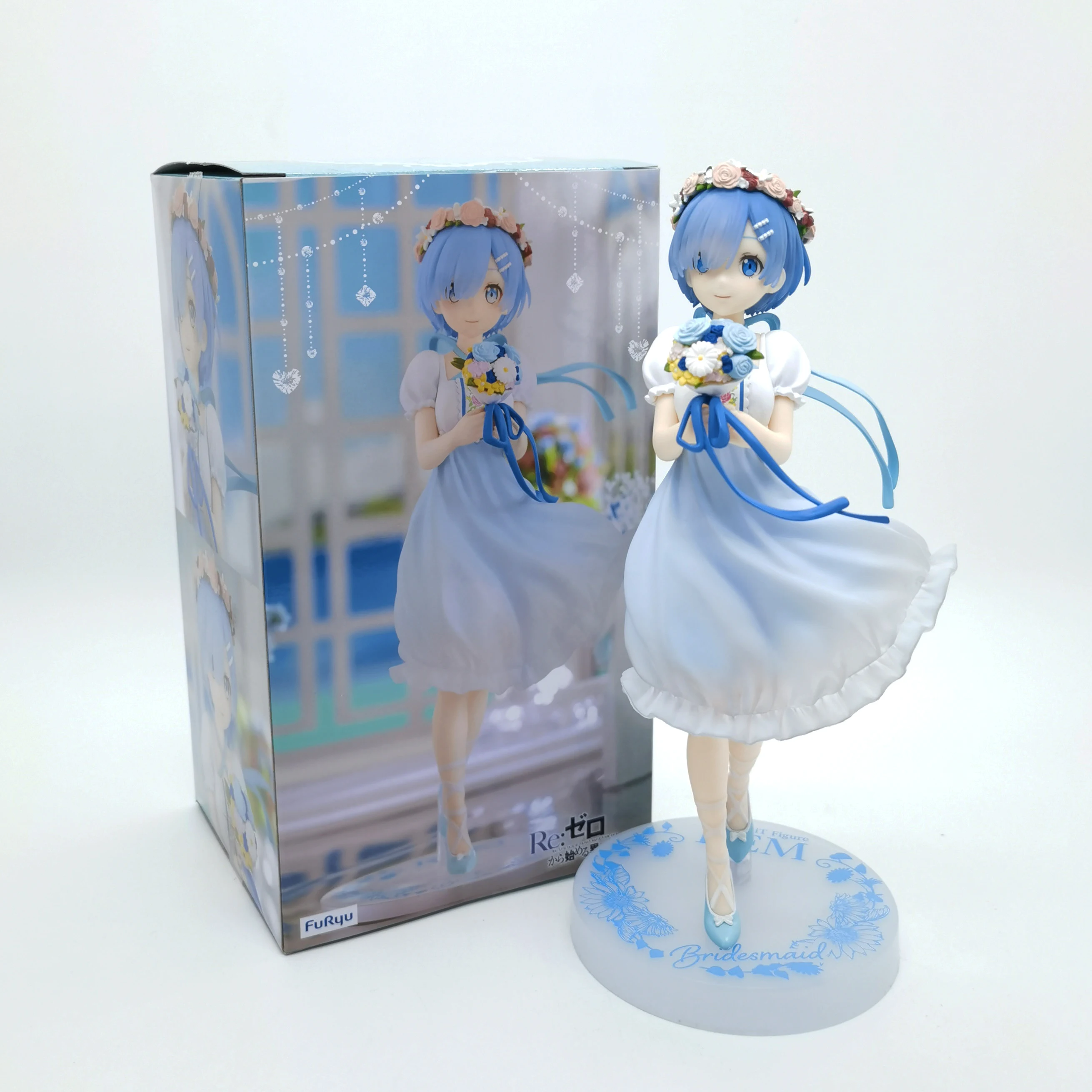 Original Furyu Prize Figure RE:0 REM Bridesmaid Anime Figurine