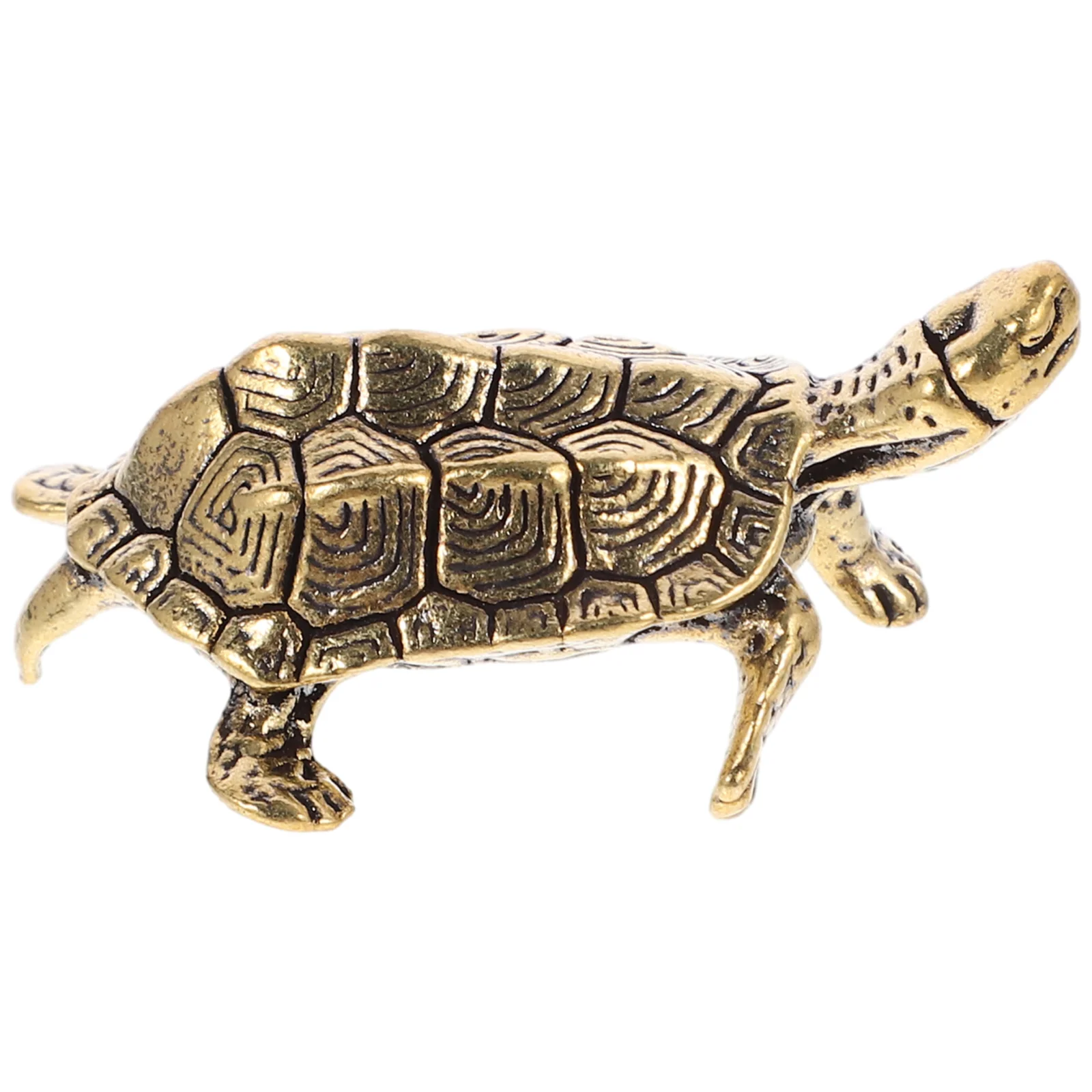 

Longevity Turtle Decor Desktop Decoration Toy Tea Pet Ornament Brass Office Tortue