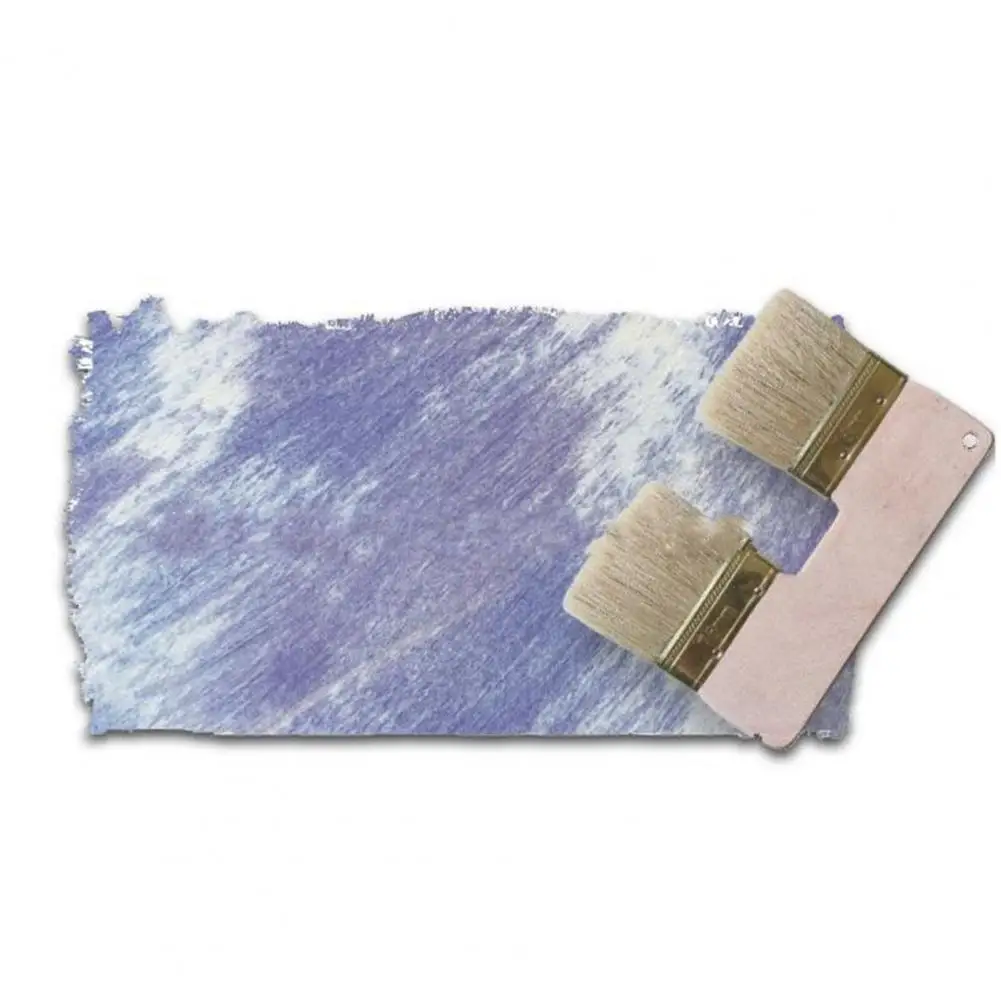 プロのアーティストブラシ ダブルエンドアートブラシセット 快適なグリップ付き 木製ハンドル 柔らかい毛 子供用エリア用