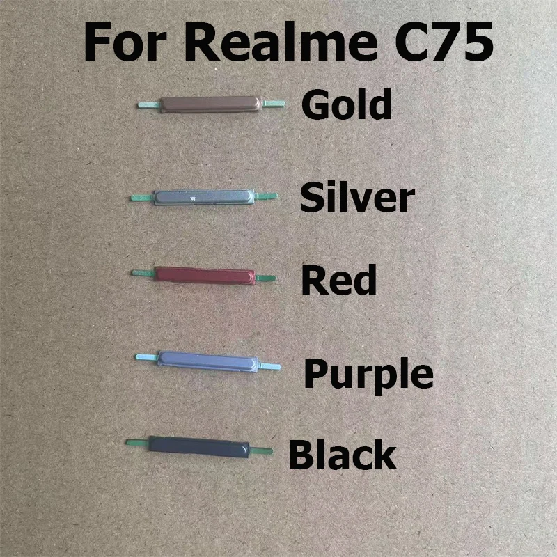 

Для Realme C75 боковая кнопка регулировки громкости, переключатель включения и выключения, запасные части для ремонта